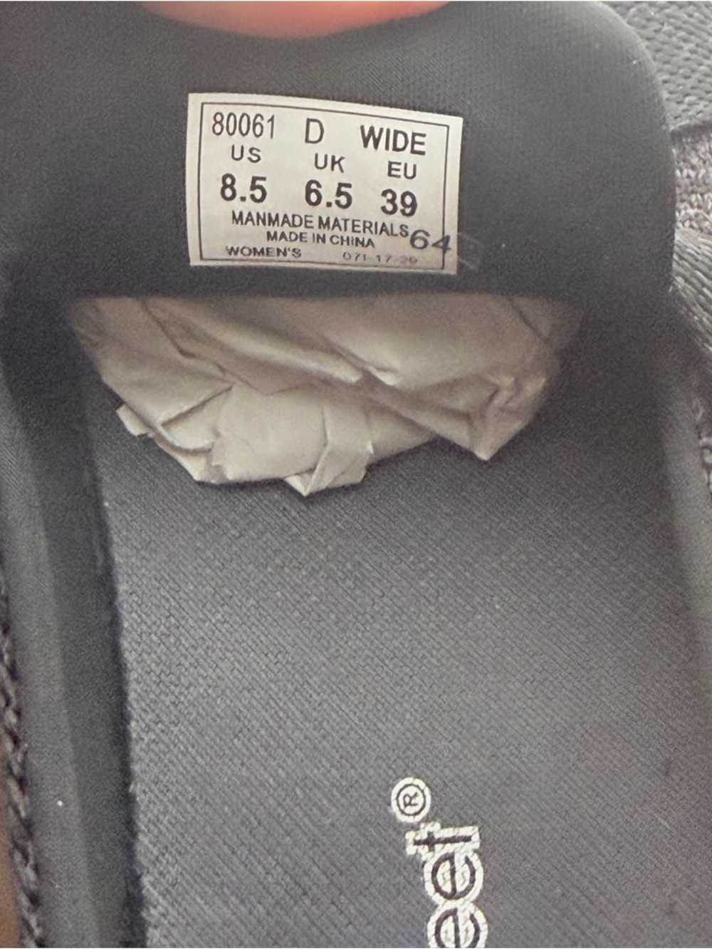 NEW Orthofeet Womens Knit Slip-On Comfort Loafer in Gray and Black Wide D - Picture 9 of 11